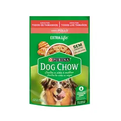 DOG CHOW - Alimento húmedo para perros Adultos todos los tamaños con Pollo 100gr