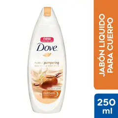 DOVE - Jabón Líquido Dove Delicious Care Karité y Vainilla Envase 250 mL