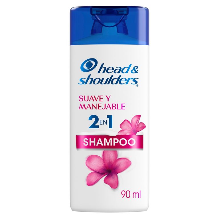 Shampoo Head & Shoulders 2en1 Suave y Manejable Botella 90 mL