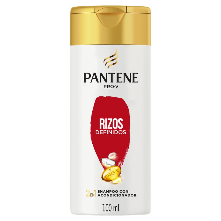 Shampoo 2 en 1 Pantene Rizos Botella 100 mL