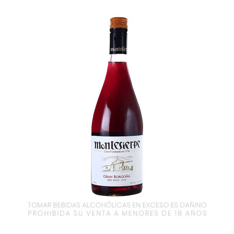 Vino Borgoña Montesierpe Botella 750 mL