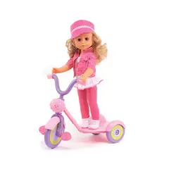 DELUXE - Muñeca 46 cm con Scooter