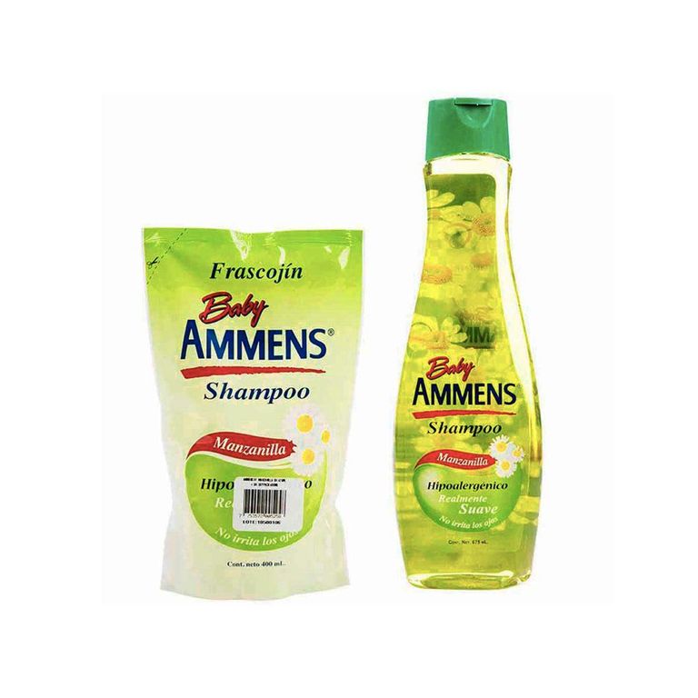 Pack Ammens Shampoo Manzanilla 675 mL + Repuesto Doypack 400 mL