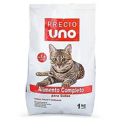 PRECIO UNO - Alimento Seco Gatos Precio Uno Bolsa 1 Kg