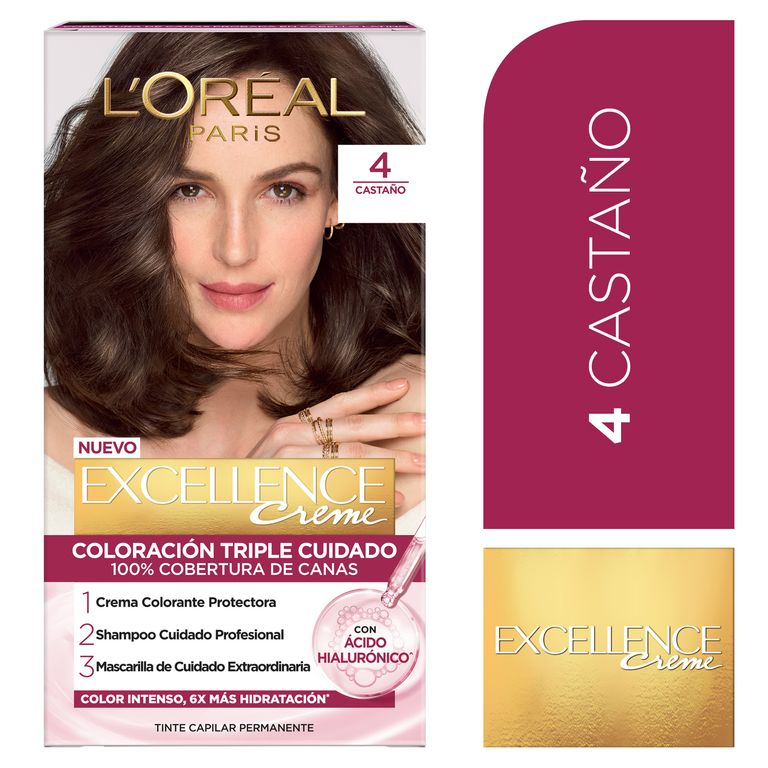 Tinte Excellence Tono 4 Castaño