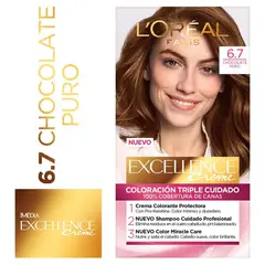 EXCELLENCE - Kit Tinte Capilar Tono 6.7 Chocolate Puro