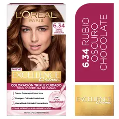 EXCELLENCE - Tinte Excellence Tono 6.34 Rubio Oscuro Chocolate