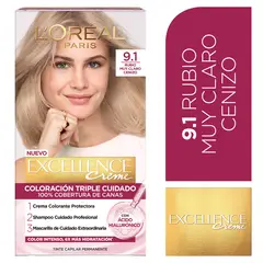 EXCELLENCE - Tinte Excellence Tono 9.1 Rubio Muy Claro Cenizo