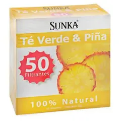 SUNKA - Té Verde y Piña 50 Filtrantes