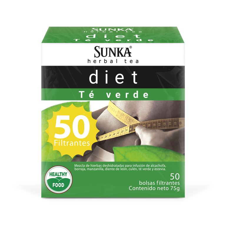 Té Verde Diet Zunka Caja 50 Sobres