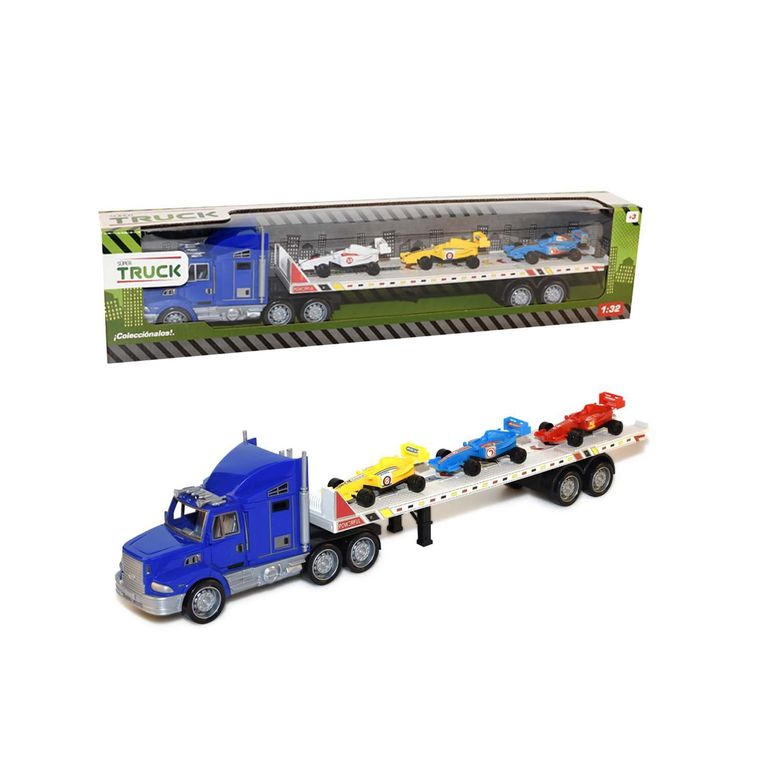 Camión Remolque con Vehículos 55 cm