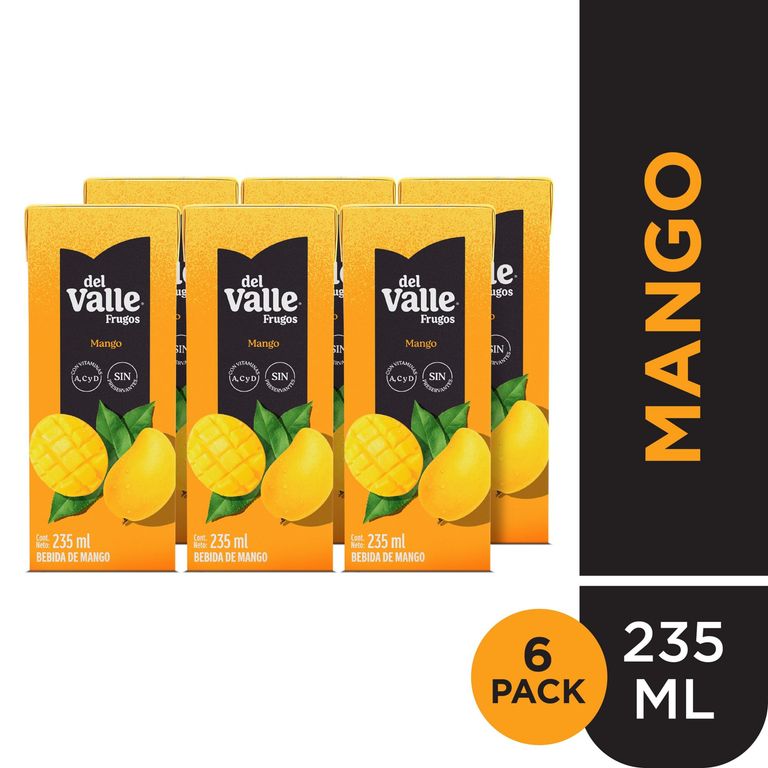 Bebida Frugos Mango Sixpack Caja 235 mL