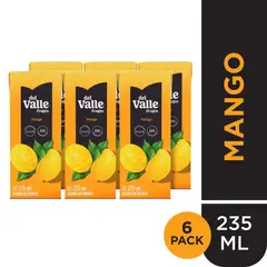 FRUGOS - Six Pack Bebida De Mango 235 mL