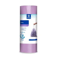TOTTUS - Bolsa Basura 30 L Perfumada Lavanda Rollo 20 Und