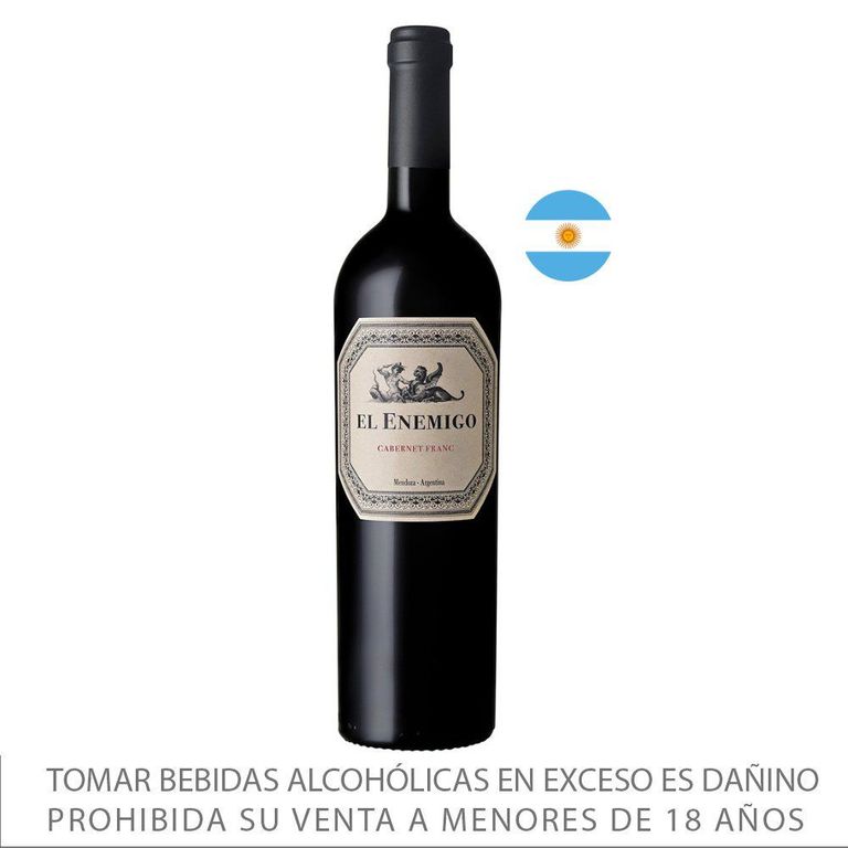 Vino El Enemigo Cabernet Franc Botella 750 mL