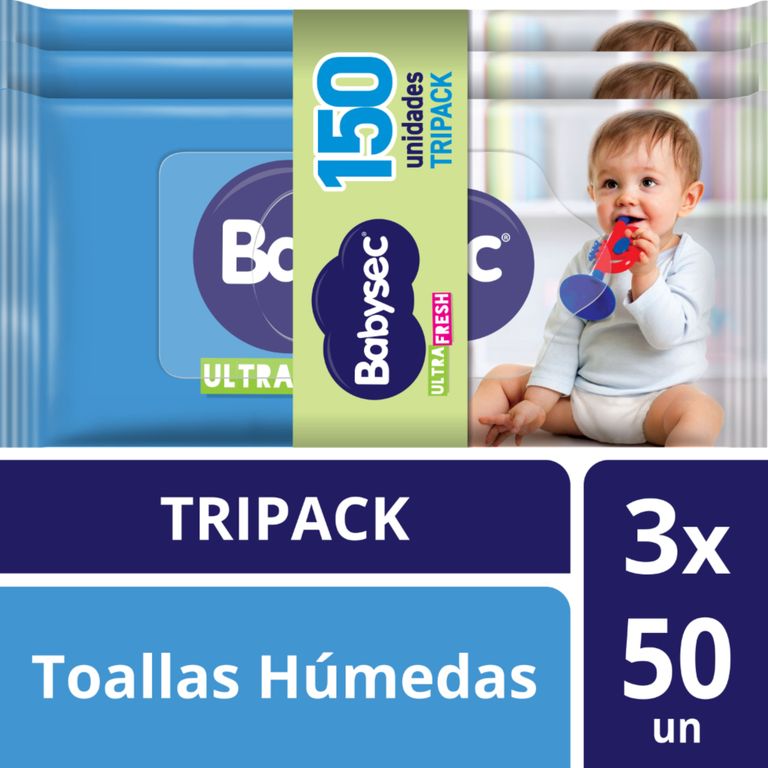 Toallitas Húmedas Babysec Ultra Fresh Empaque 150 Und