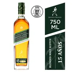 JOHNNIE WALKER - Whisky Geen Label 750 mL