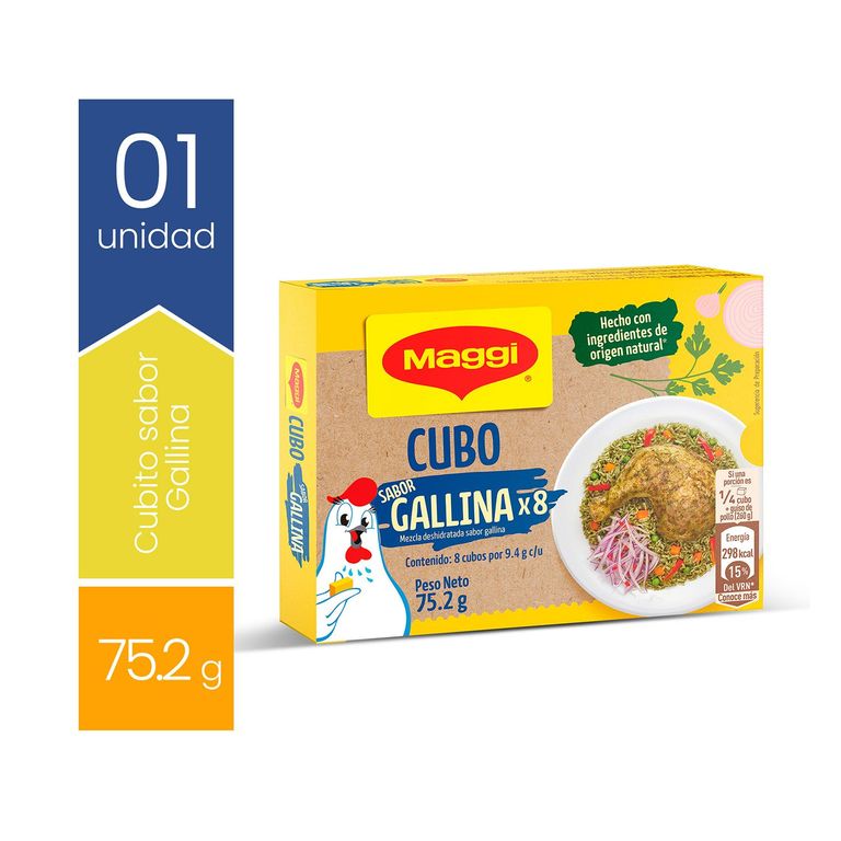 Cubo Maggi Sabor Gallina Caja 8 Und