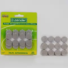 ZENDER - Felpa Adhesiva Diamentro 3/4 X20Un