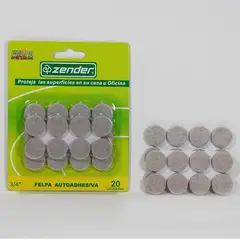 ZENDER - Felpa Adhesiva 3/4 Diametro