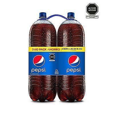 Gaseosa Pepsi Pack 2 Botellas 3 L