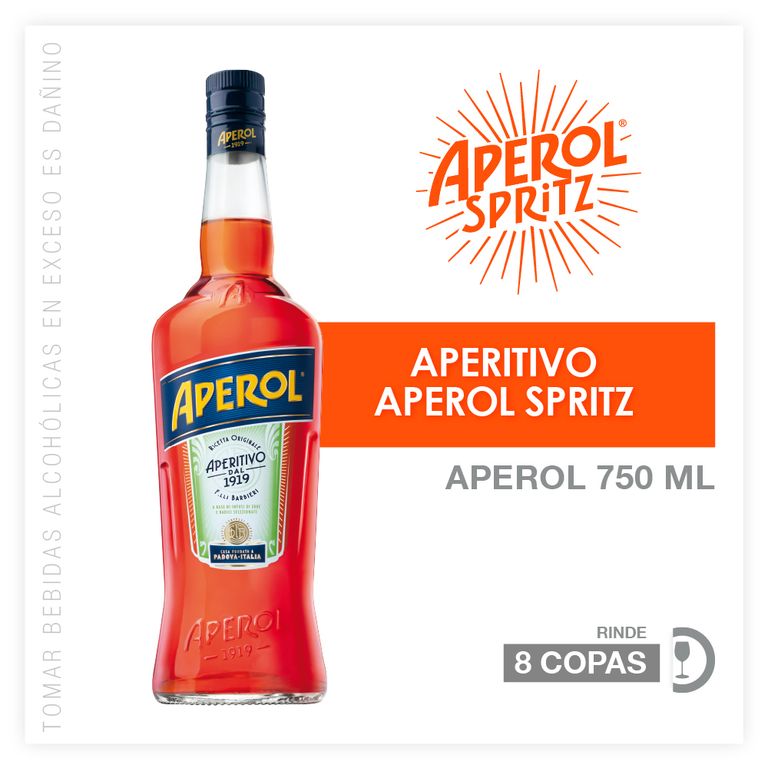 Licor Aperol Botella 750 mL