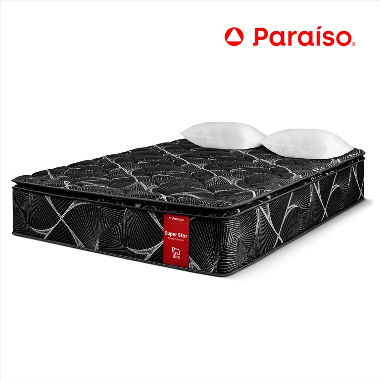 Colchon Super Star Negro Queen Size