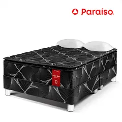 PARAISO - Conjunto Super Star Negro Queen Size