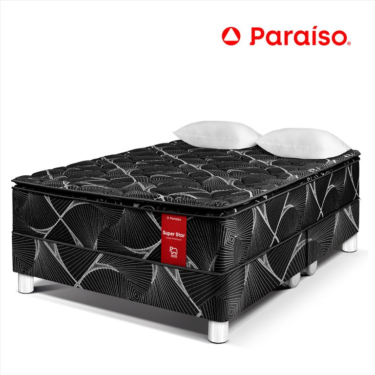 CONJUNTO SUPER STAR NEGRO KING SIZE