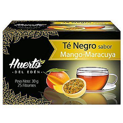 Infusión Huerto del Eden Té Negro Mango Maracuyá Caja 25 Sobres