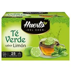 HUERTO DEL EDEN - Infusión de Té Verde Limón 25 Filtrantes