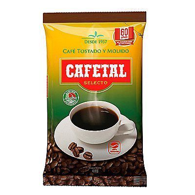 Café Cafétal Selecto Tostado y Molido Bolsa 80 g
