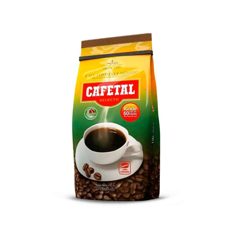 Café Cafétal Selecto Tostado y Molido Bolsa 454 g
