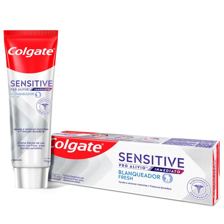 Crema Dental Sensibilidad Colgate Pro Alivio Inmediato Blanqueadora Fresh Envase 110 g