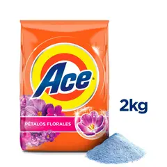 ACE - Detergente Polvo Floral Bolsa 2 Kg