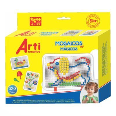 Juego Didáctico Arti Creativo Mosaicos Mágicos Estuche 320 Und