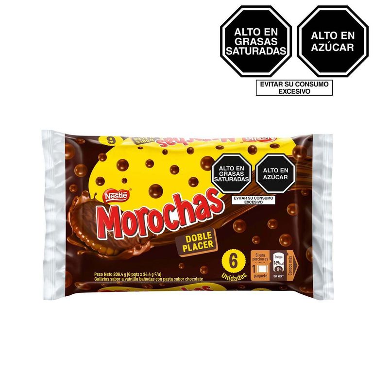 Galleta Morochas Doble Placer Sixpack 206.4 g