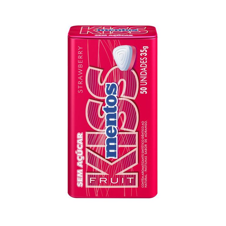 Caramelos Mentos Kiss Fresa Display 12 Und