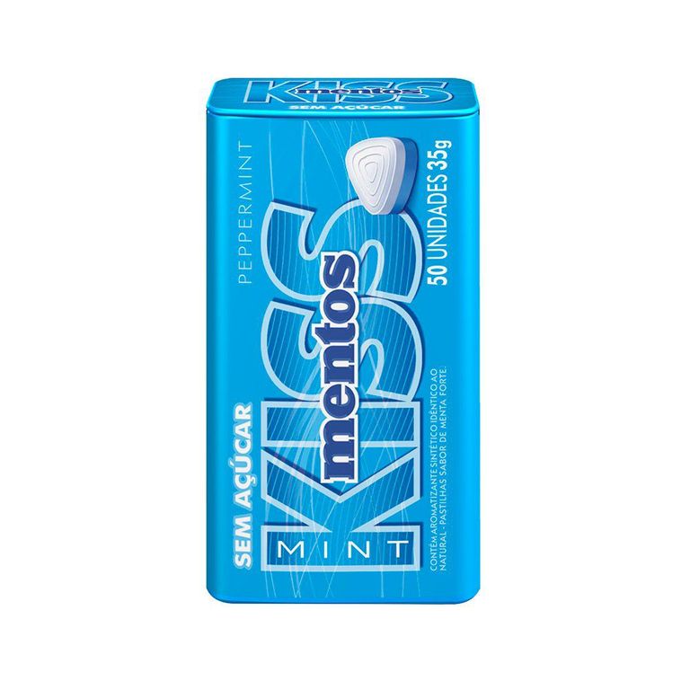Caramelos Mentos Kiss Menta Display 12 Und