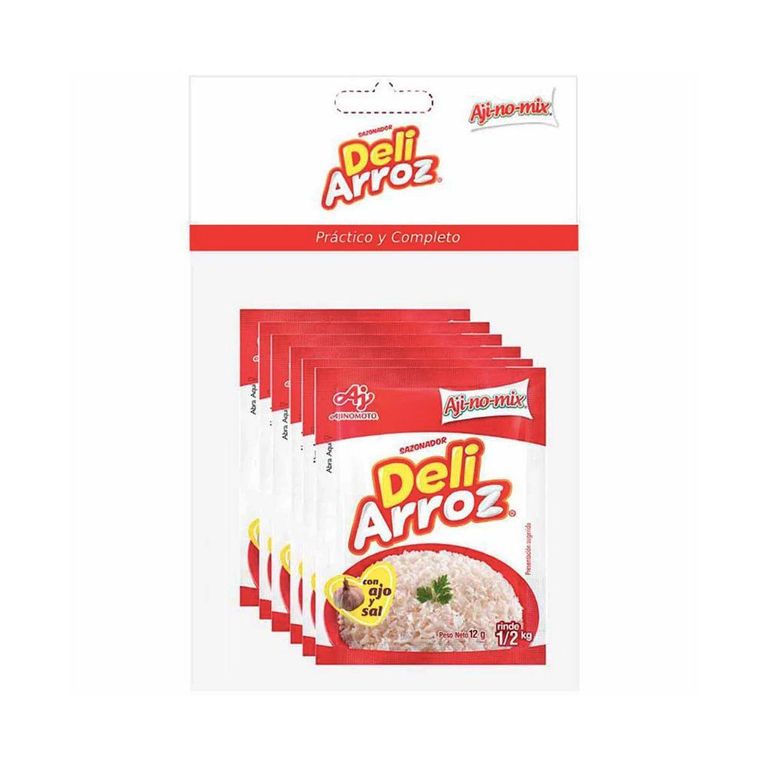 Sazonador Ajinomix Deli Arroz Empaque 6 Und