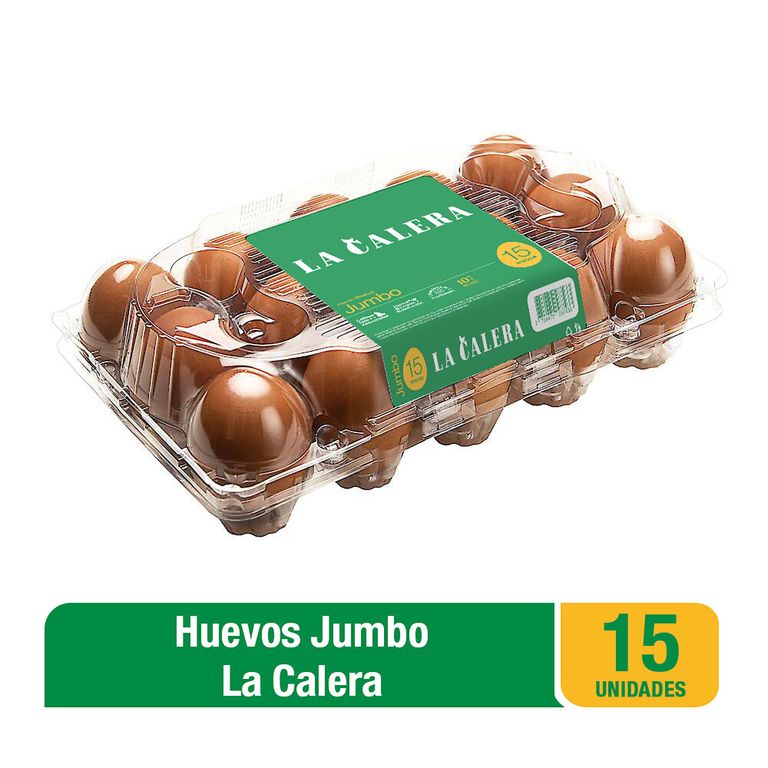 Huevos Pardos Jumbo La Calera Bandeja 15 Und
