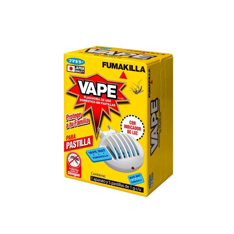 Repelente Eléctrico Inalámbrico Vape Mat + 5 Pastillas