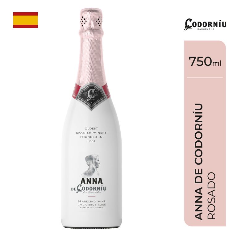 Espumante Anna de Codorníu Rosado Botella 750 mL