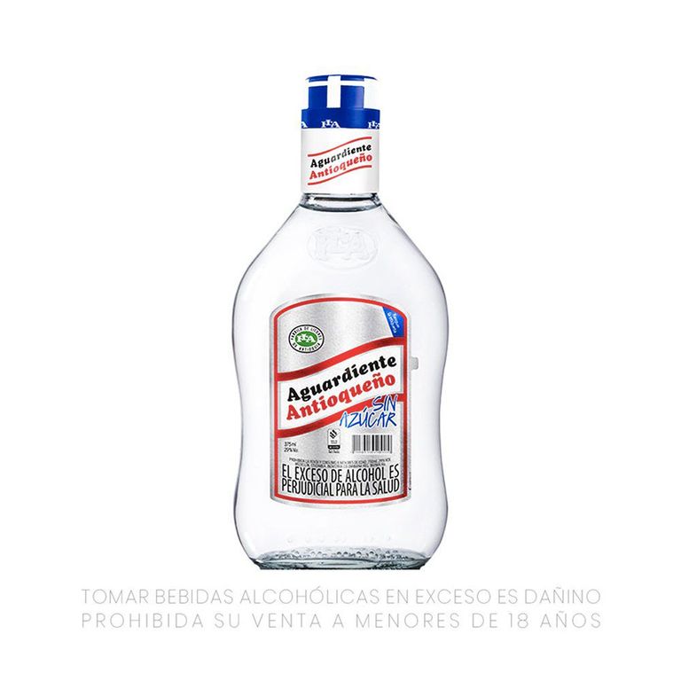 Aguardiente Antioqueño Clásico Sin Azúcar Botella 375 mL