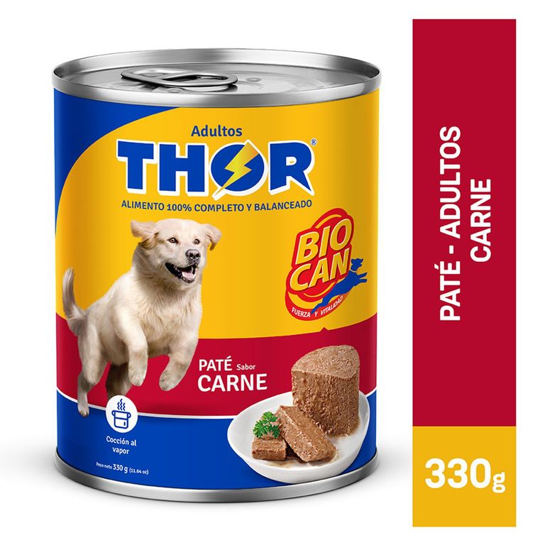 Paté Perros Adultos Thor Carne Lata 330 g