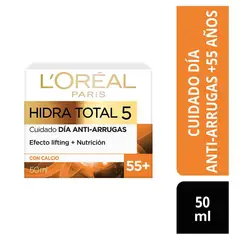 LOREAL PARIS - Crema Facial Loreal Hidra Total 5 Día Envase 50 mL