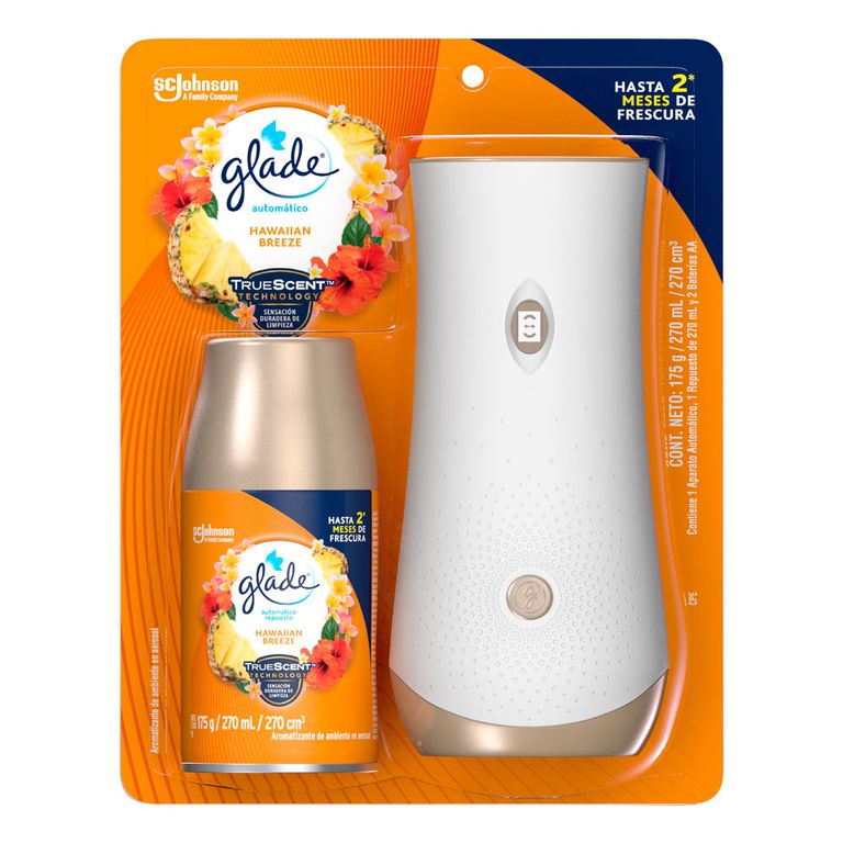 Repuesto Automático Glade Hawaiian Breeze Envase 270 mL
