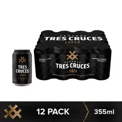 TRES CRUCES - Cerveza Tres Cruces Pack 12 Latas 355 mL