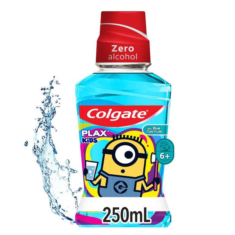 Enjuague Bucal Colgate Plax Niños Minions Envase 250 mL