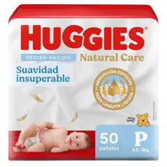 HUGGIES - Pañales Huggies Natural Care Talla P Empaque 50 Und